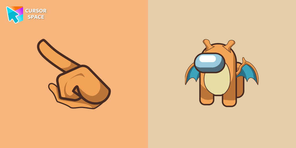 Among Us Dragonite Character cursor cursor pack
